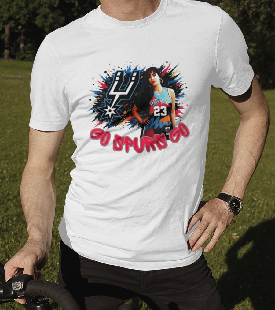 Go Spurs Go San Antonio Spurs Basketball Color Splash Game Day 2026 23 T-Shirt