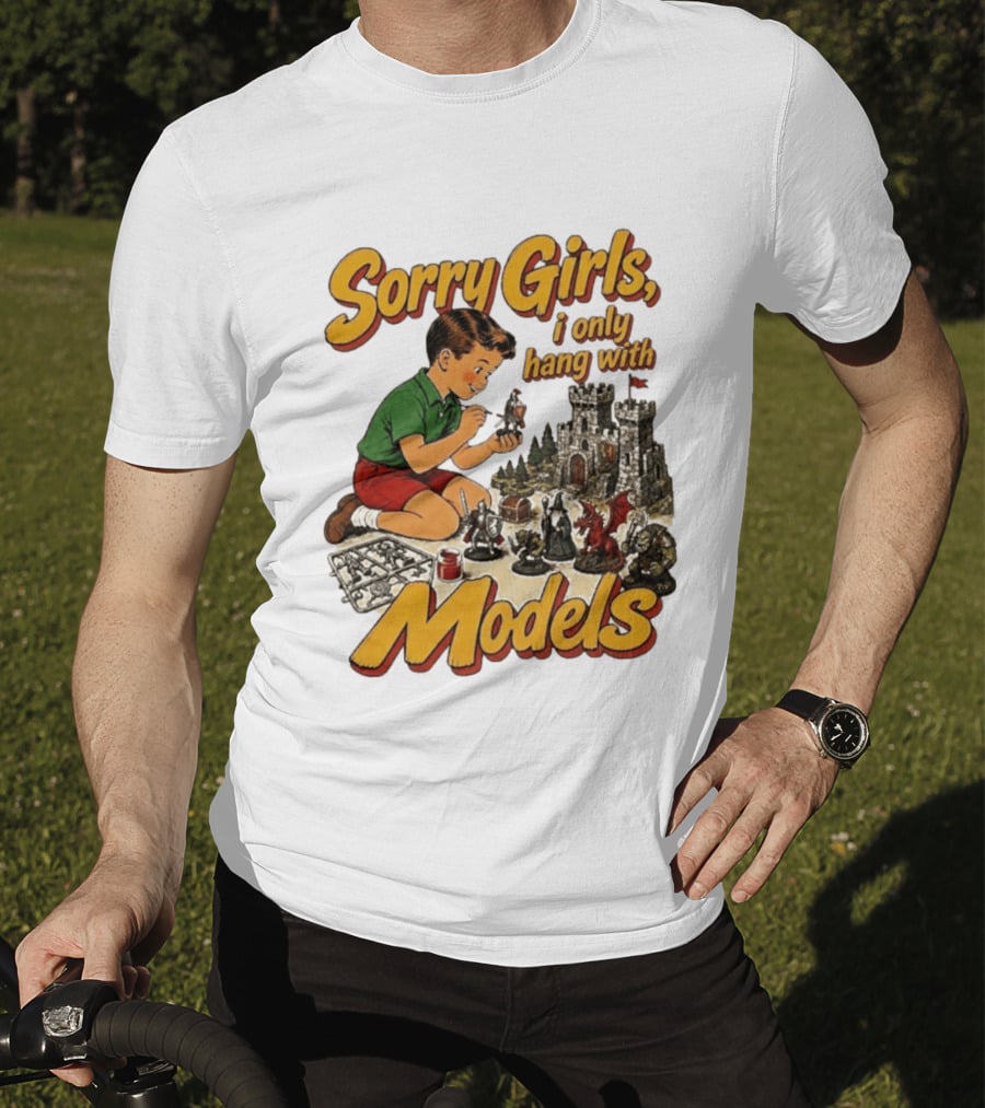 Sorry Girls I Only Hang With Models Vintage Wizard Castle Playset T-Shirt