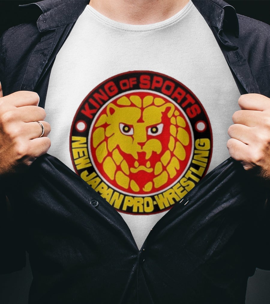 King Of Sports New Japan Pro Wrestling Lion T-Shirt