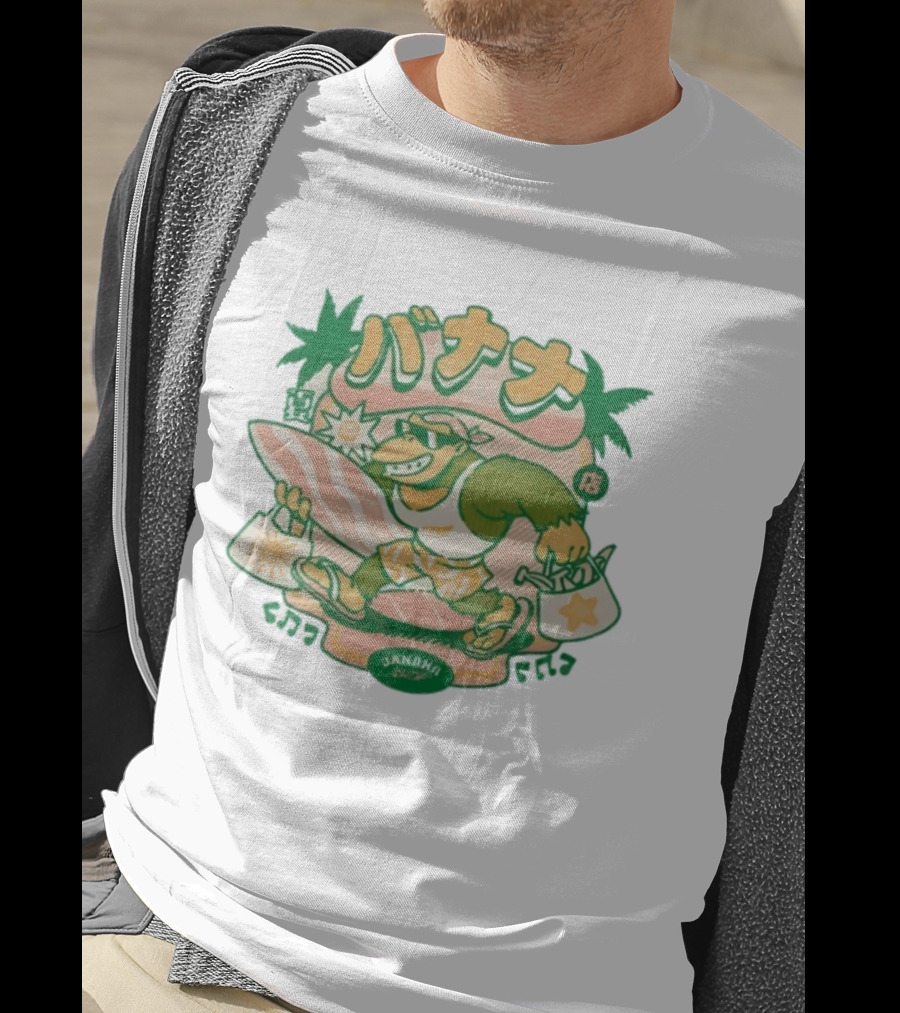 Kong Banana Shop Summer Surfing Monkey Adventure T-Shirt