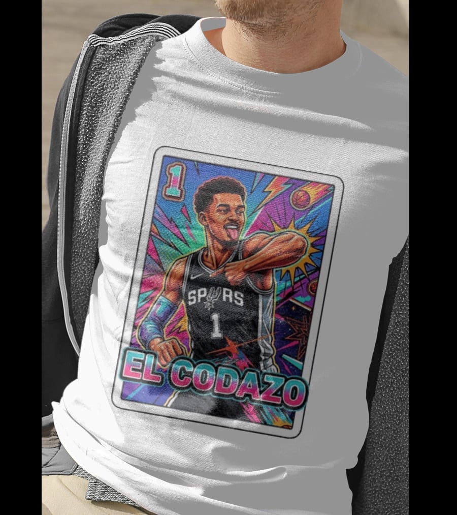 Victor Wembanyama San Antonio Spurs El Codazo Basketball Card 2026 T-Shirt