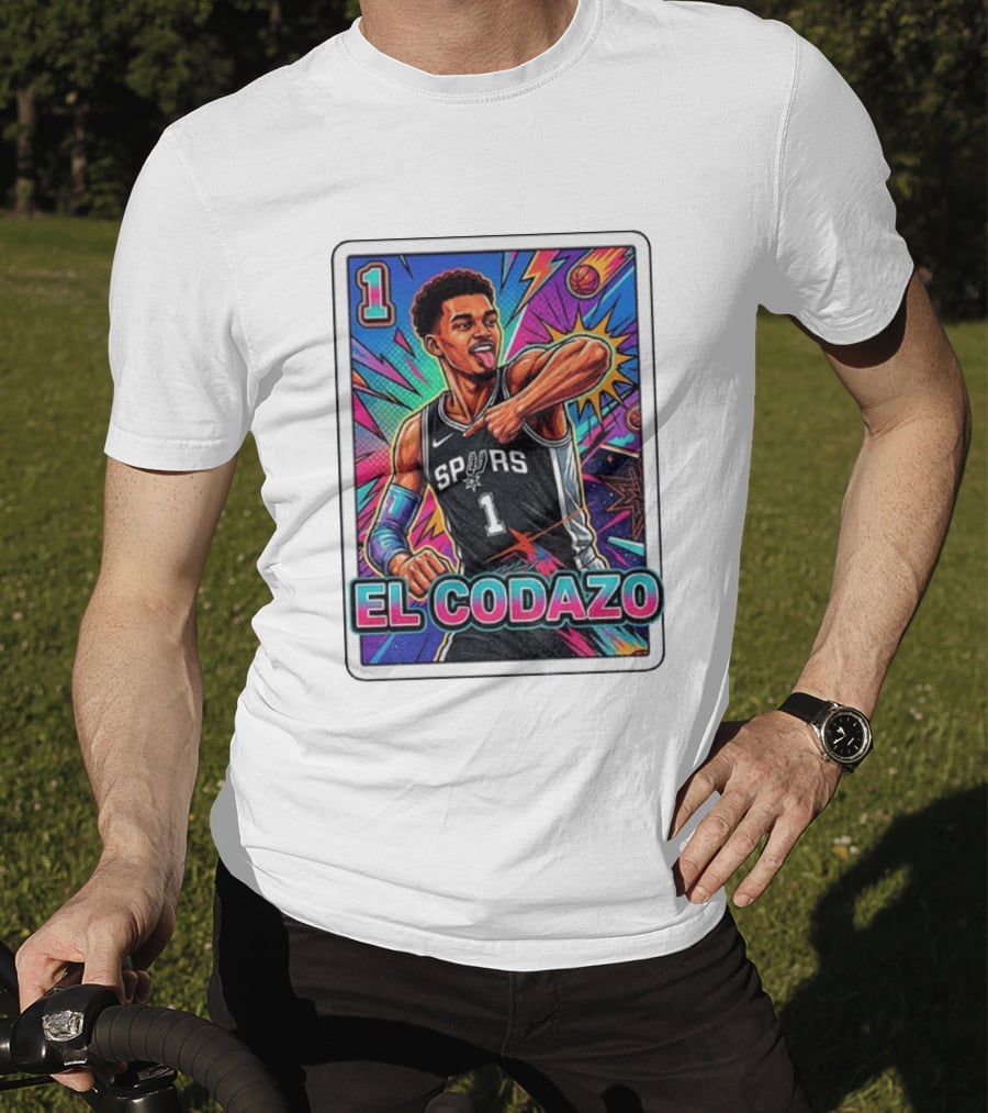 Victor Wembanyama San Antonio Spurs El Codazo Basketball Card 2026 T-Shirt