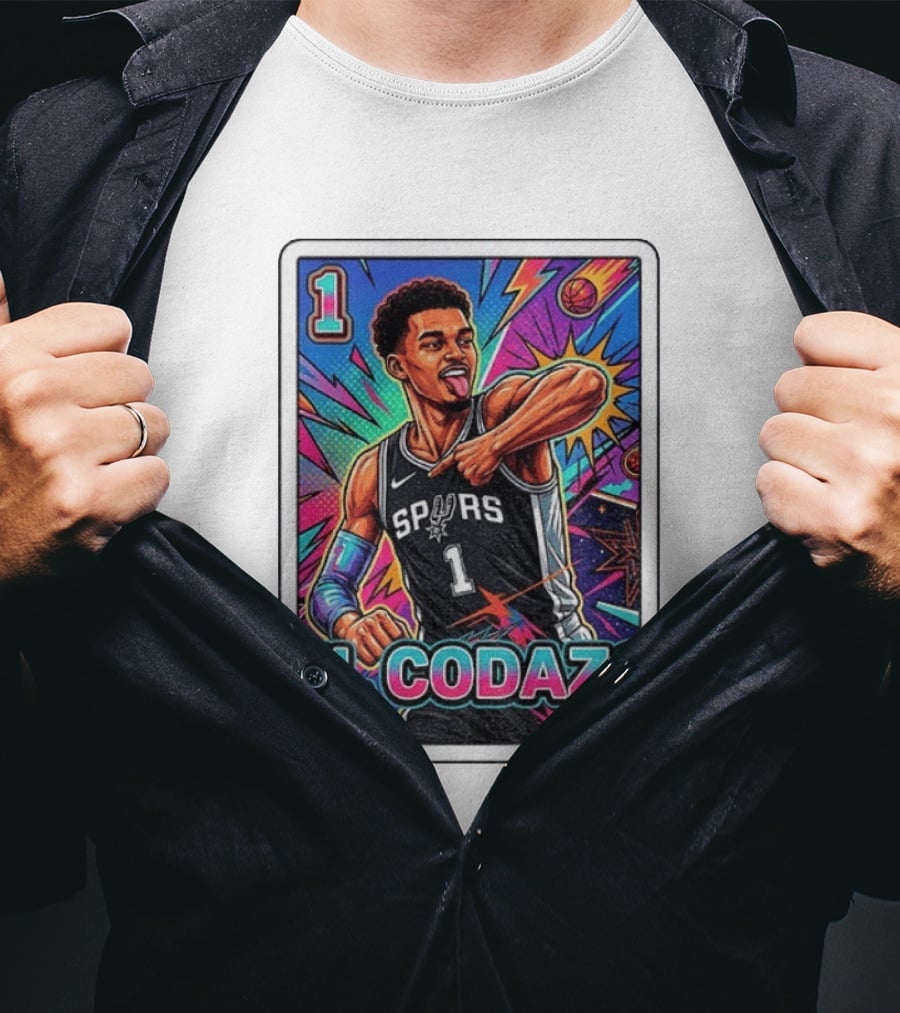 Victor Wembanyama San Antonio Spurs El Codazo Basketball Card 2026 T-Shirt