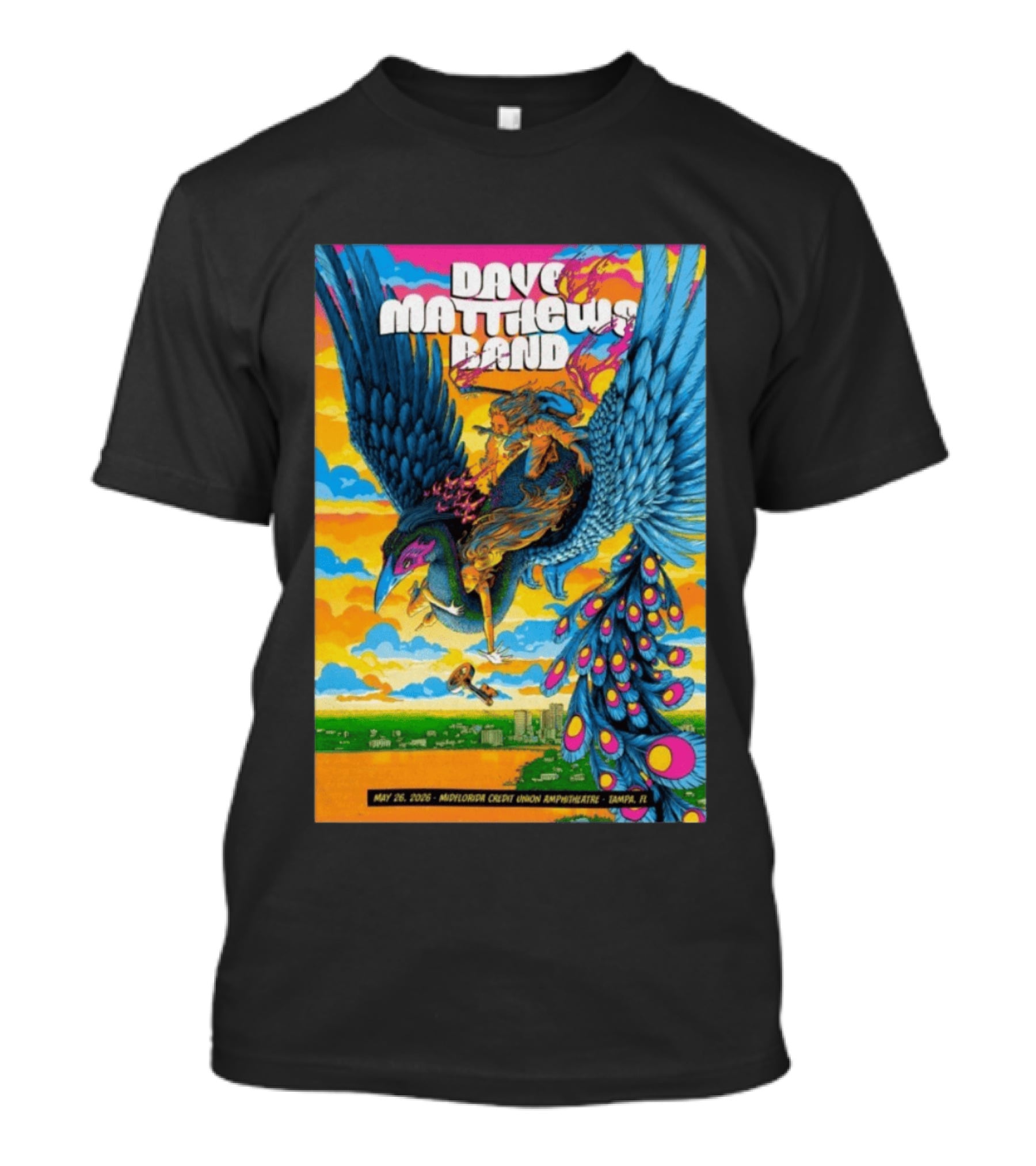 Dave Matthews Band May 26 2026 MidFlorida Credit Union Amphitheatre Tampa FL T-Shirt