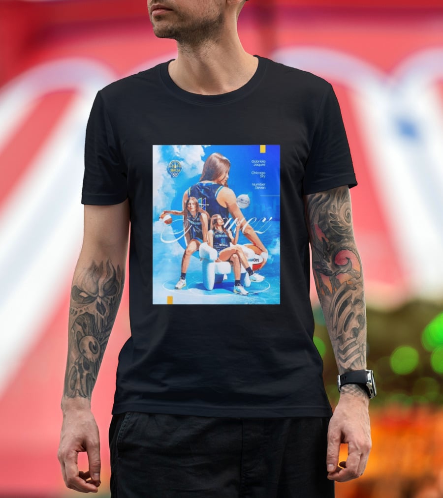 Chicago Sky Gabriela Jaquez Number Eleven Basketball T-Shirt