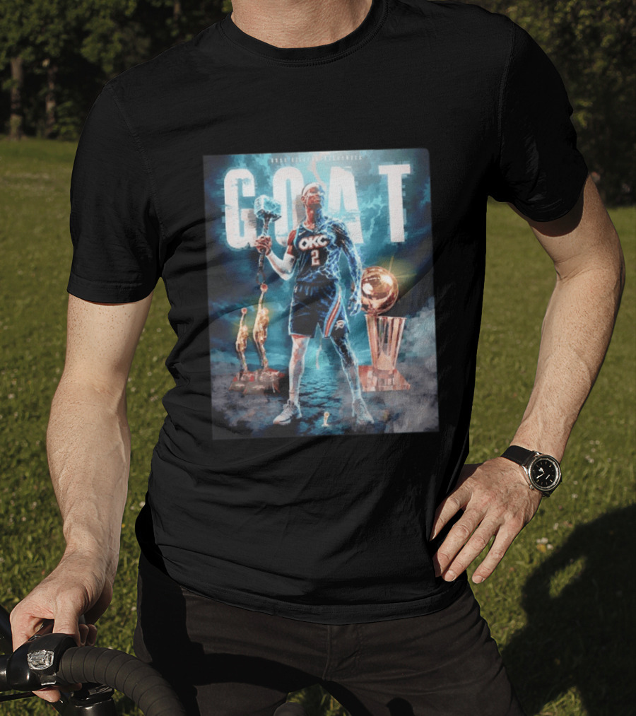 GOAT Shai Gilgeous Alexander OKC Thunder MVP And Awards T-Shirt