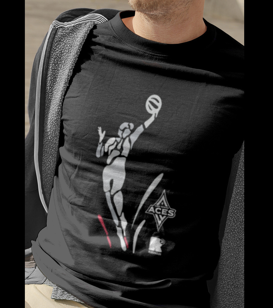WNBA Las Vegas Aces Round21 Victory Dunk T-Shirt