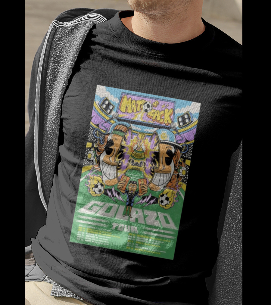 Matt And Zack Golazo Tour 26 June July Soccer Event Featuring Iconic World Cup Trophy And Speaker T-Shirt