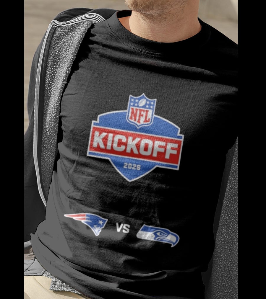 NFL Kickoff 2026 New England Patriots Vs Seattle Seahawks Matchup T-Shirt