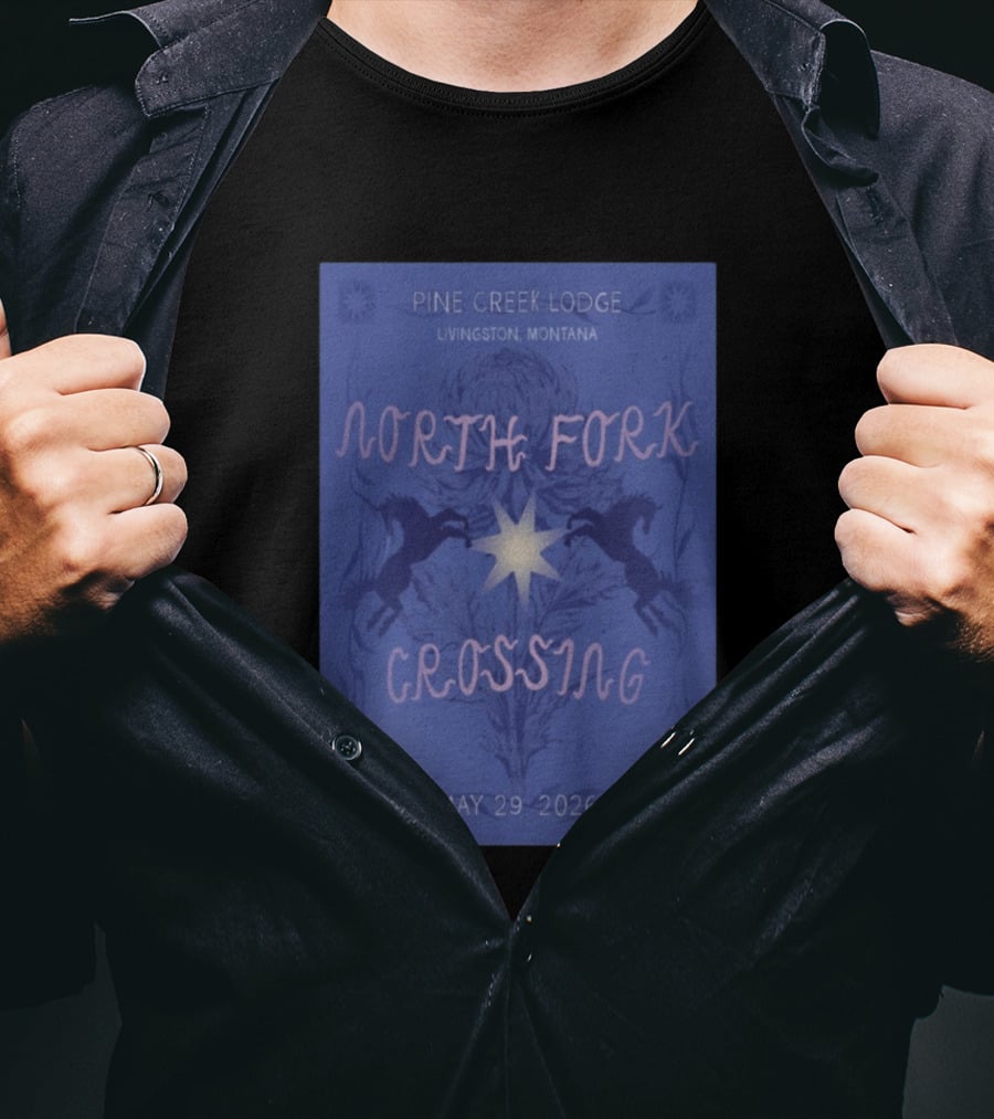 North Fork Crossing Pine Creek Lodge Livingston Montana May 29 2026 T-Shirt