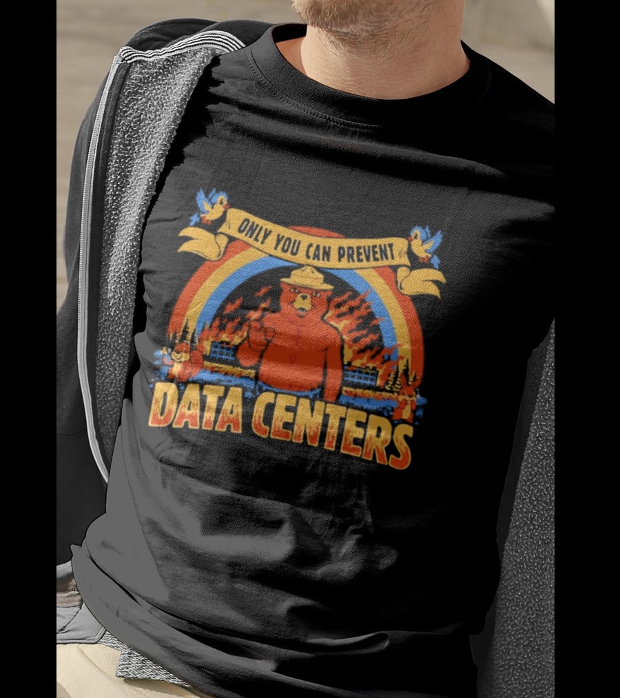 Smokey Bear Only You Can Prevent Data Centers Fire Rainbow T-Shirt