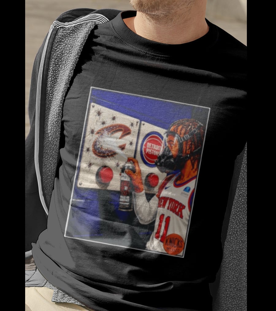 Spider Killer Jalen Brunson 11 New York Knicks Cavaliers Pistons Spray Knicks Mexico T-Shirt