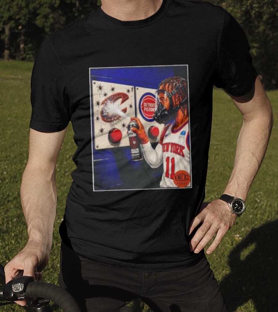 Spider Killer Jalen Brunson 11 New York Knicks Cavaliers Pistons Spray Knicks Mexico T-Shirt