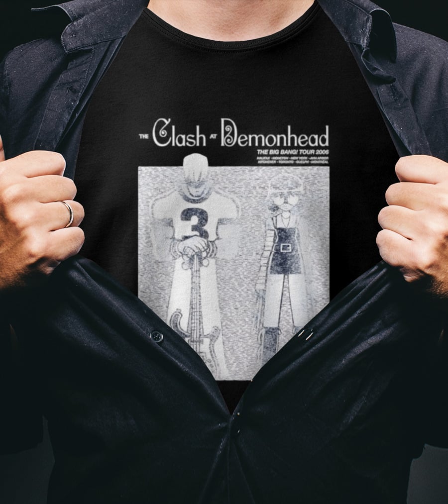 The Clash At Demonhead The Big Bang Tour 2006 Band Art Comic T-Shirt