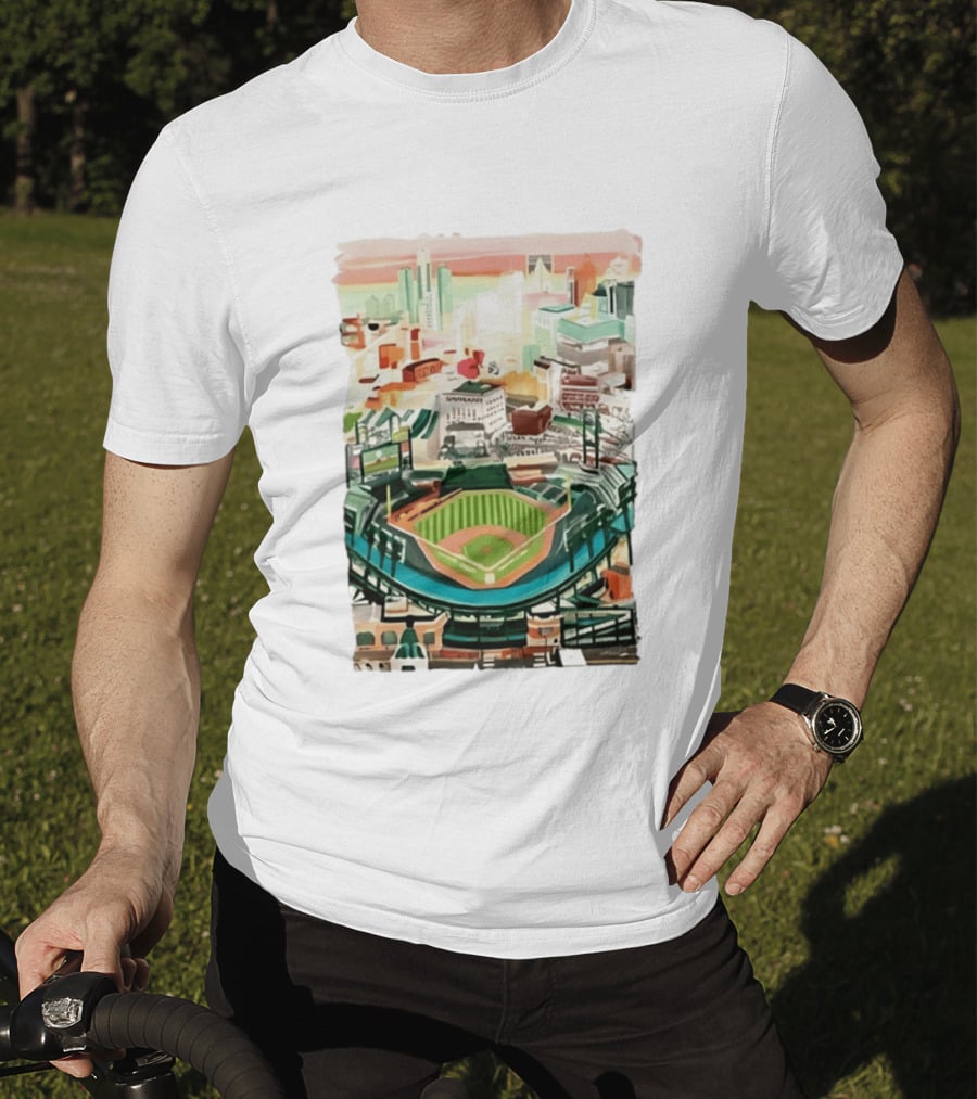 2026 Tigers Up Next Stadium Skyline Baseball Field T-Shirt