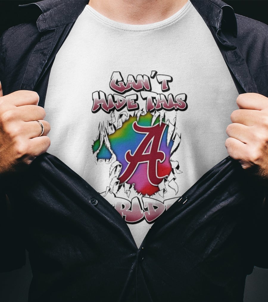 Alabama Crimson Tide Can't Hide This Pride A Logo Burst T-Shirt