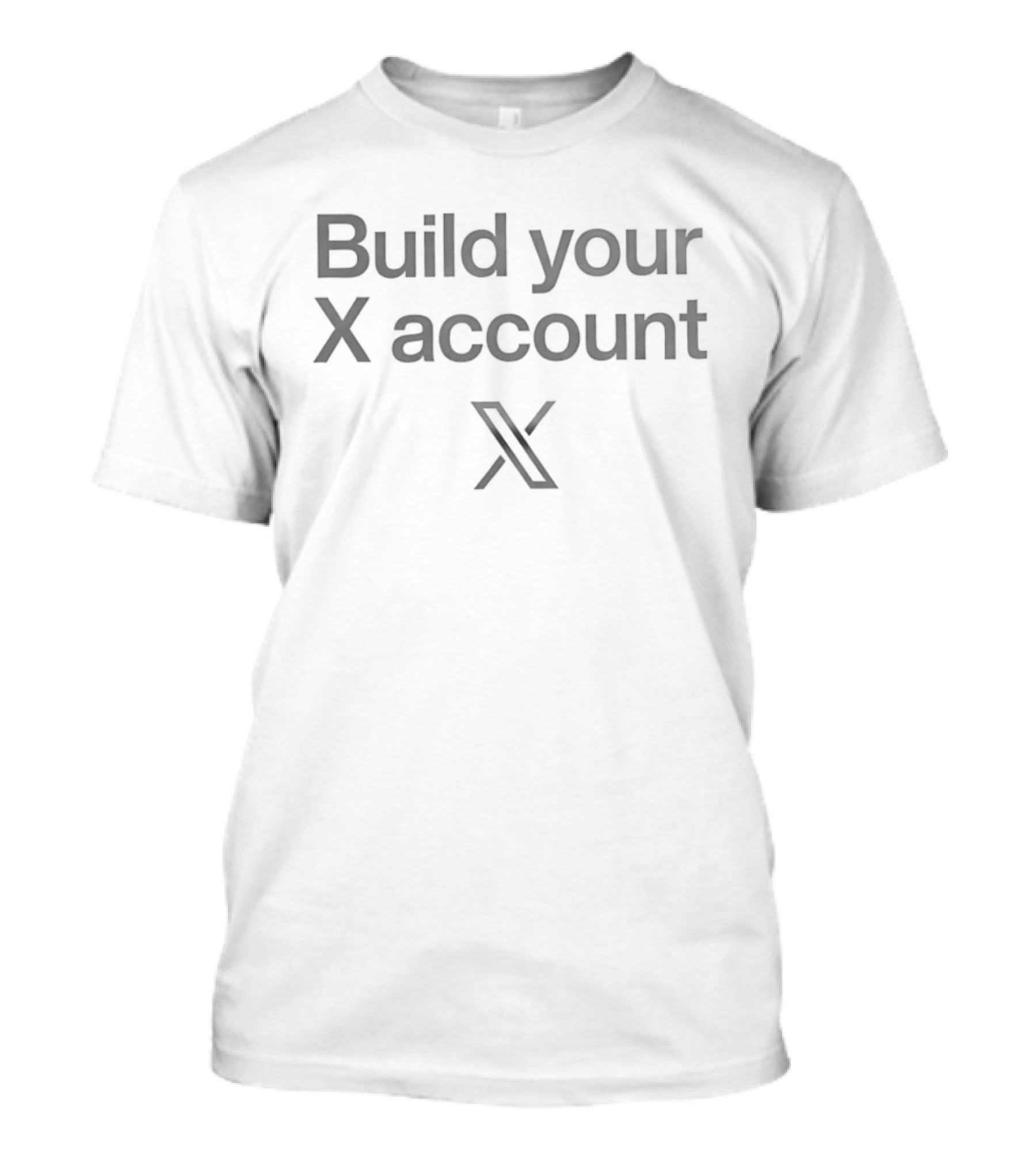 Build Your X Account Branding Message With Iconic X T-Shirt