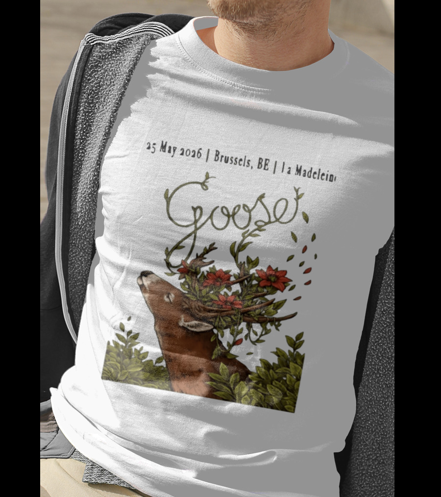 Goose 25 May 2026 Brussels BE La Madelein Deer With Floral Antlers T-Shirt
