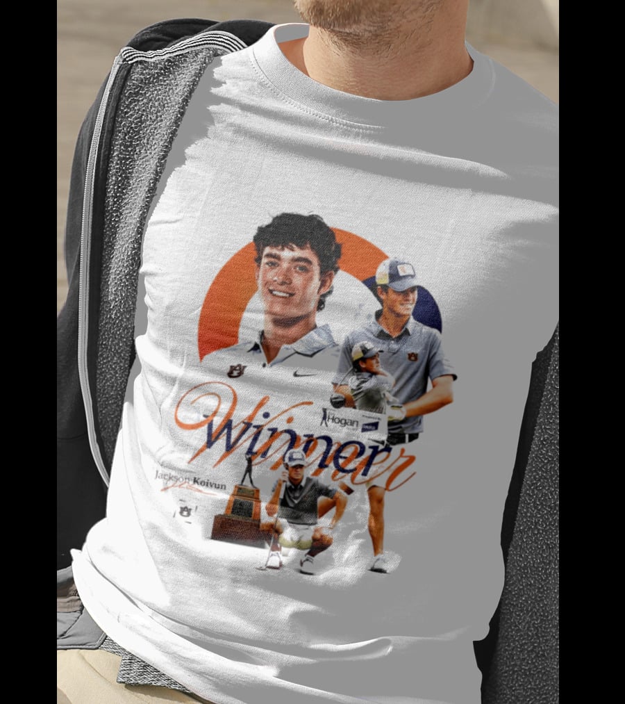 Jackson Koivun Auburn Golf Winner 2026 Trophy Nike Auburn University Golfers T-Shirt