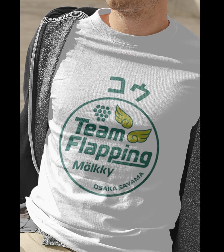 Team Flapping Mölkky Osaka Sayama Wings Winged Pins T-Shirt