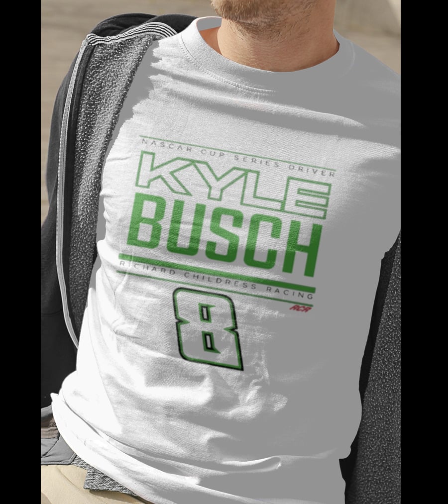 NASCAR Cup Series Driver Kyle Busch Richard Childress Racing 8 Black T-Shirt