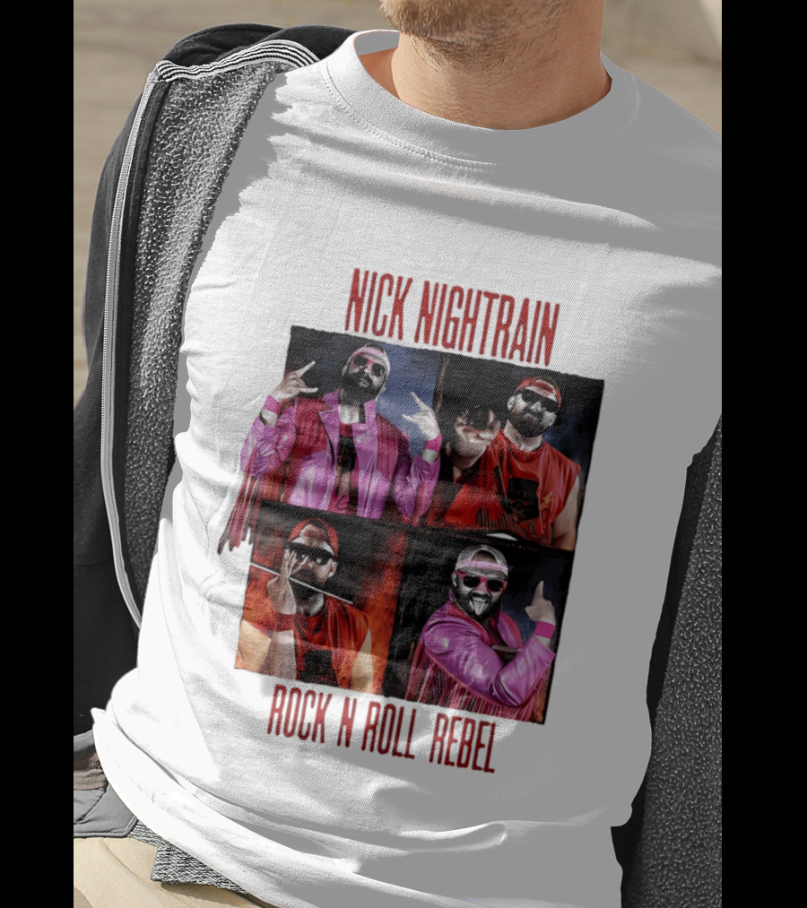 Nick Nightrain Rock N Roll Rebel Pink Jacket Red Bandana T-Shirt