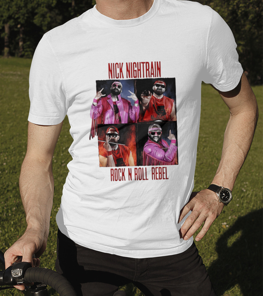 Nick Nightrain Rock N Roll Rebel Pink Jacket Red Bandana T-Shirt