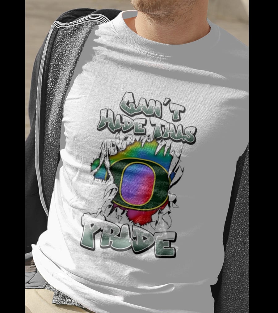 Oregon Ducks Can't Hide This Pride With Rainbow O T-Shirt