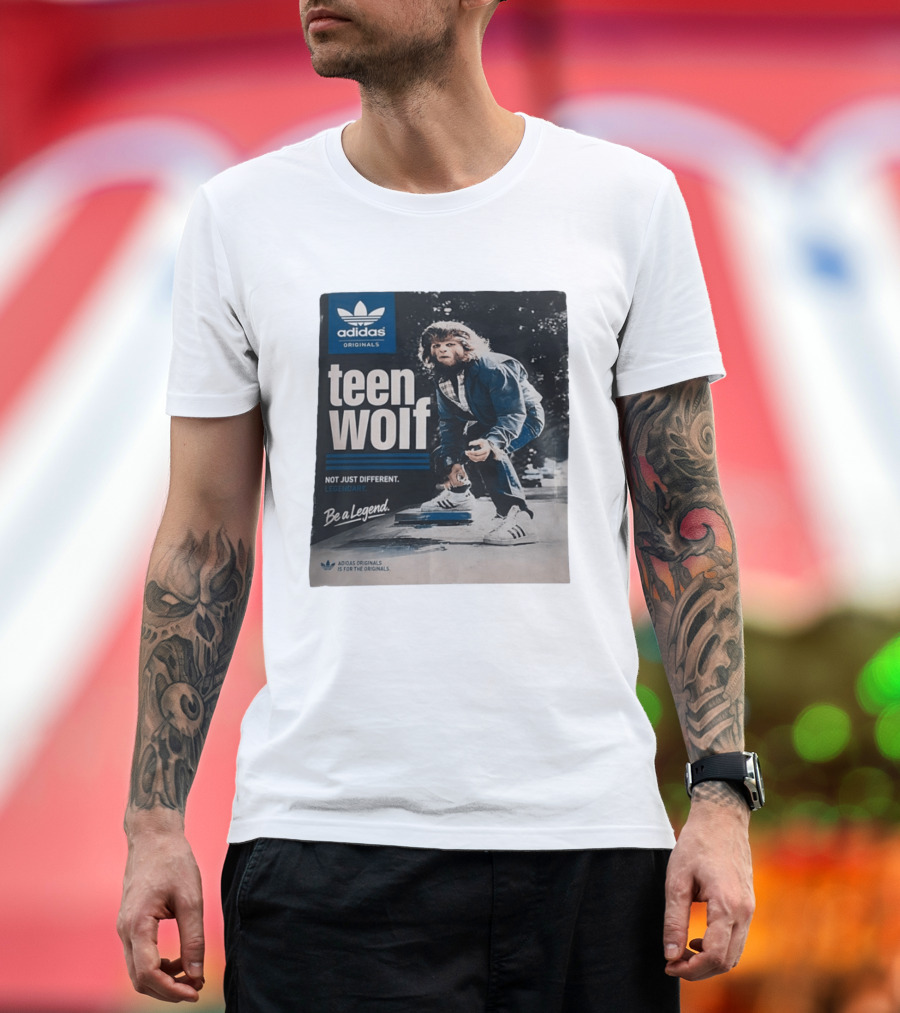 Adidas Originals Teen Wolf Be A Legend Not Just Different Legendary Skater T-Shirt