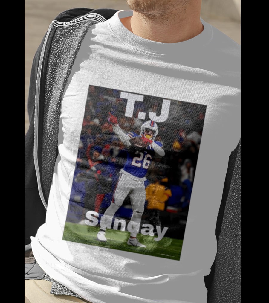 T.J. 26 Buffalo Bills Sunday T-Shirt