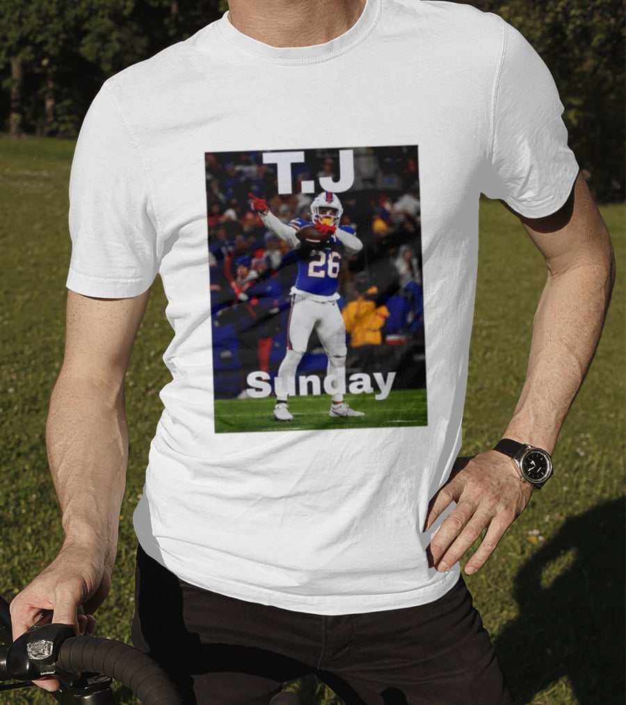 T.J. 26 Buffalo Bills Sunday T-Shirt