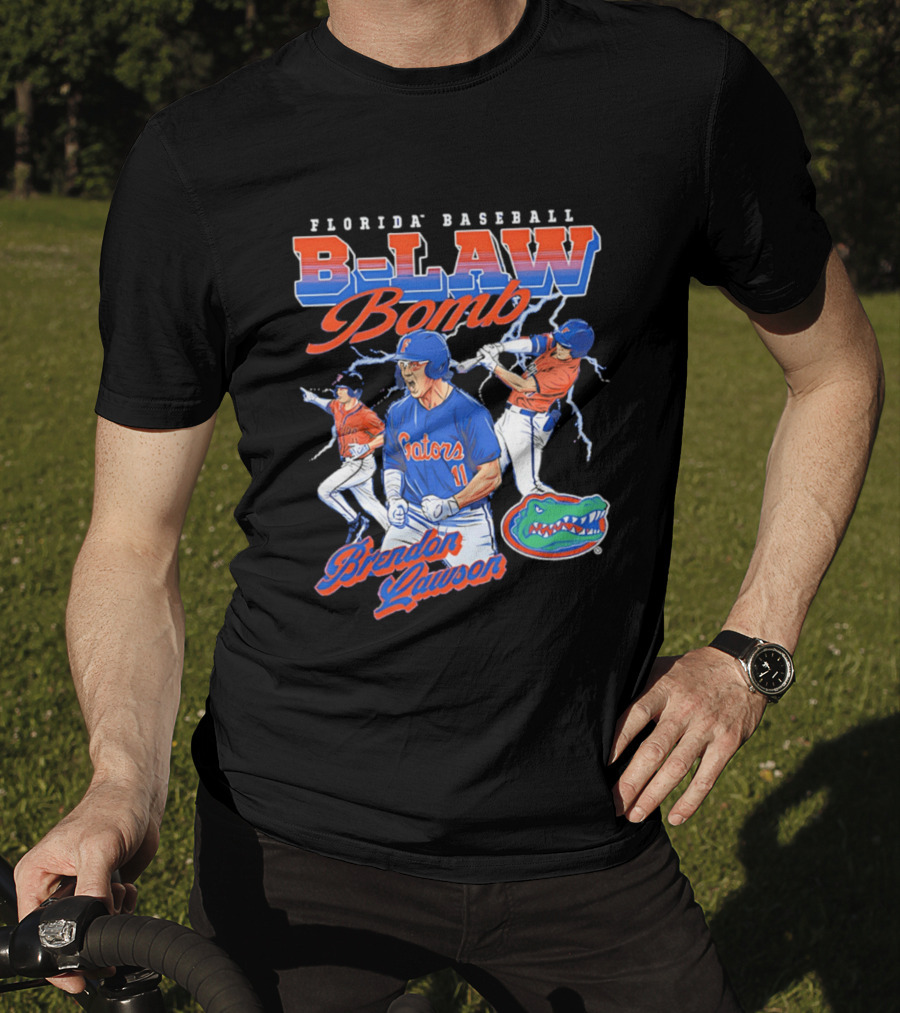 Florida Baseball B Law Bomb Brendan Lawson Gators T-Shirt