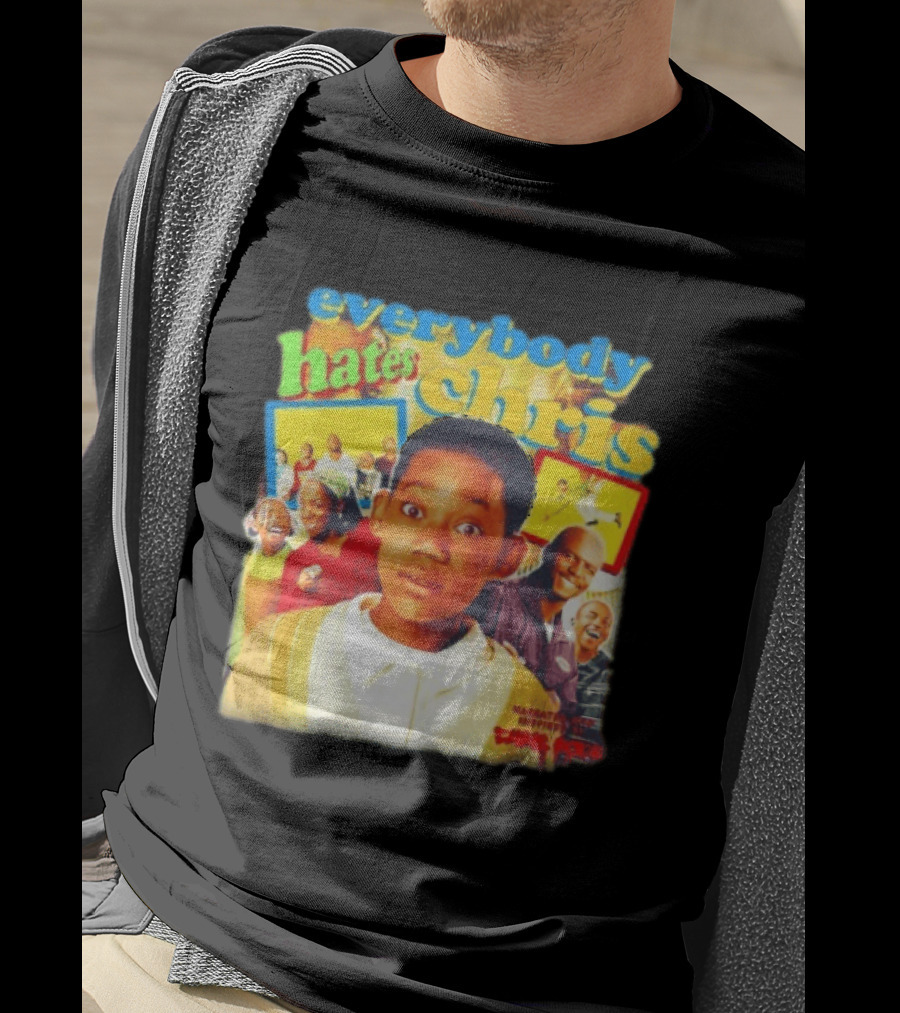 Everybody Hates Chris Show Characters Collage Colorful T-Shirt