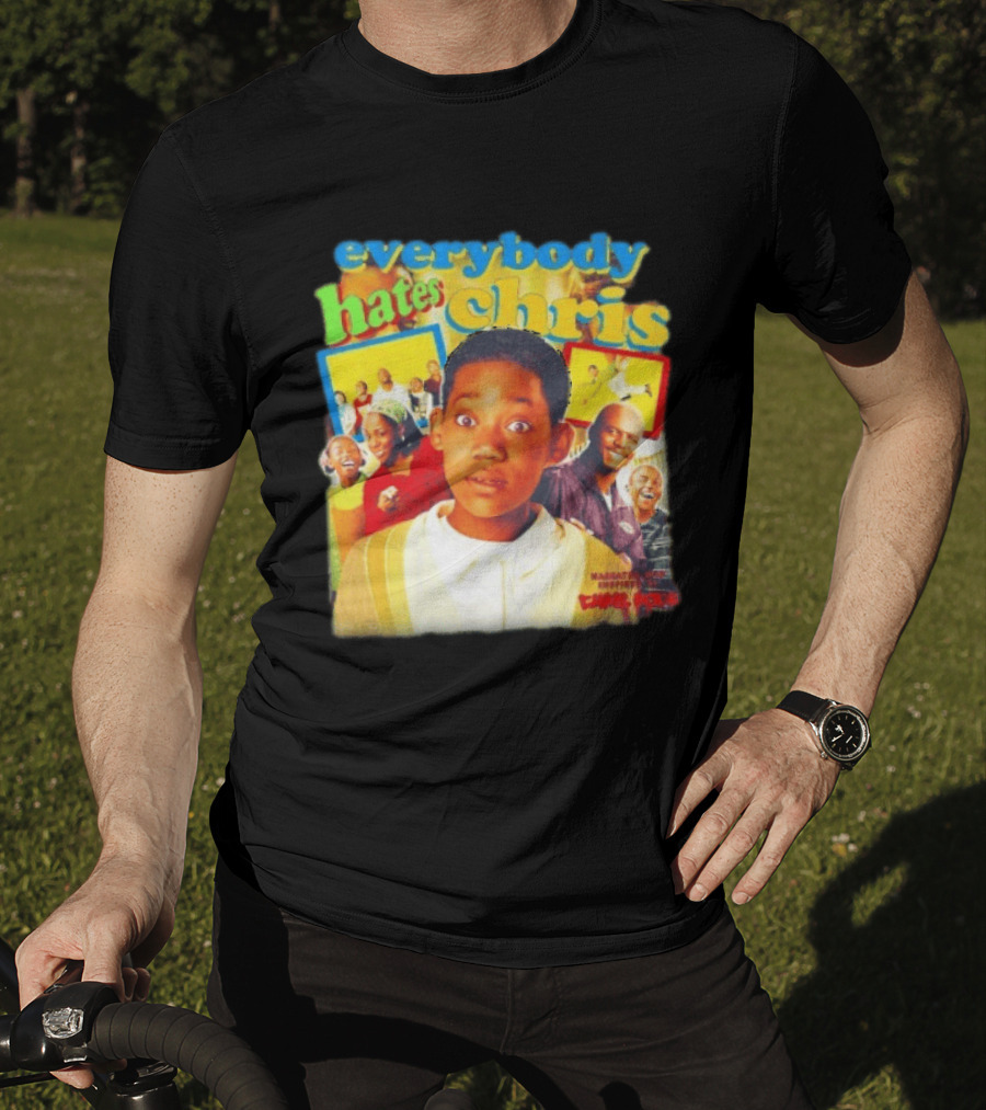 Everybody Hates Chris Show Characters Collage Colorful T-Shirt