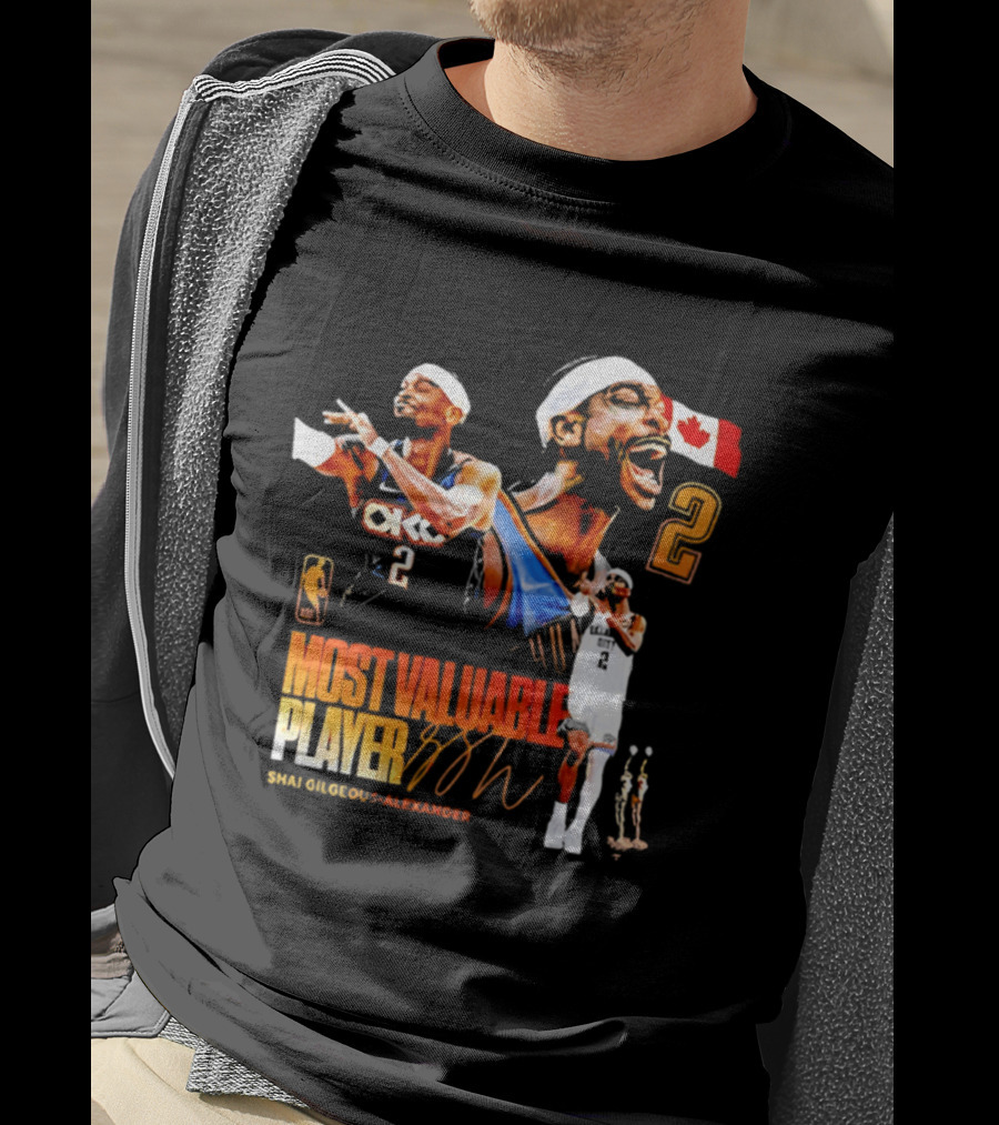 Shai Gilgeous Alexander Oklahoma City Thunder Canada Most Valuable Player 2026 T-Shirt