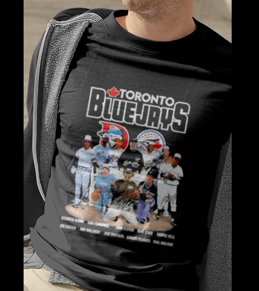 Toronto Blue Jays Player Signatures Featuring Springer Guerrero Bichette Gausman T-Shirt