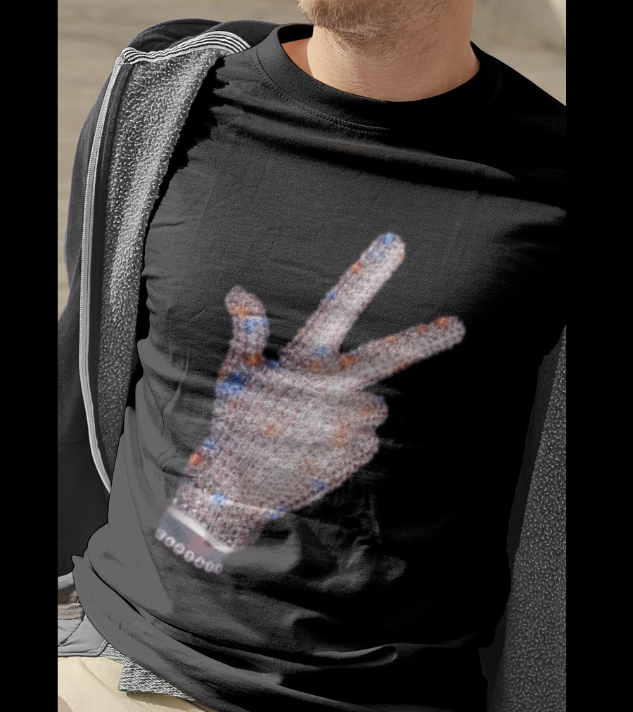 Jalen Brunson Captain New York Knicks Iceman Hand Crystal Glove Knicks T-Shirt