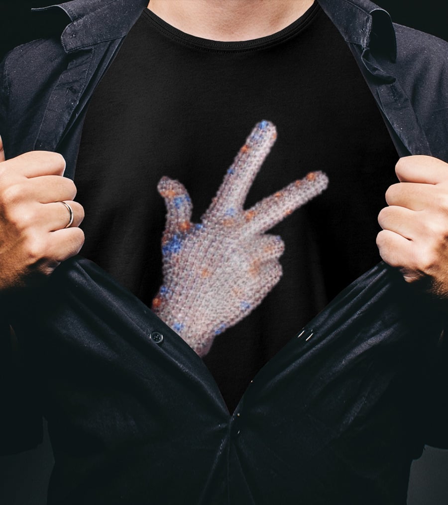 Jalen Brunson Captain New York Knicks Iceman Hand Crystal Glove Knicks T-Shirt