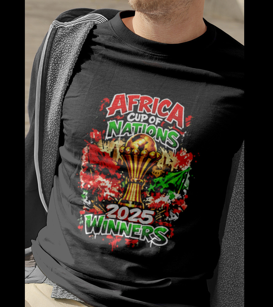 Africa Cup Of Nations 2025 Winners Trophy Celebration T-Shirt