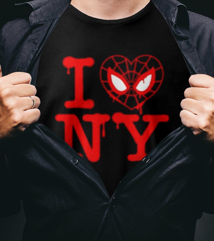 I Heart NY Spider Mask T-Shirt