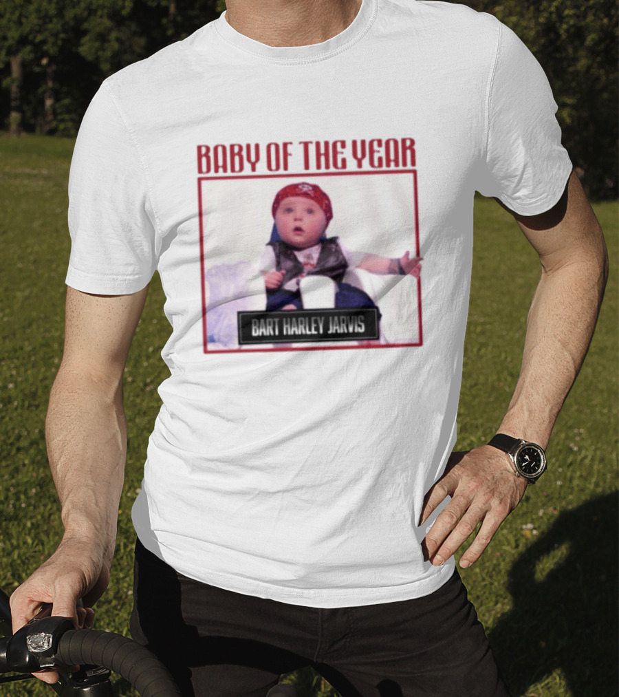 Bart Harley Jarvis Baby Of The Year Winner In Bandana And Vest T-Shirt