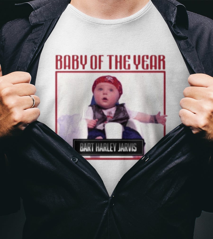 Bart Harley Jarvis Baby Of The Year Winner In Bandana And Vest T-Shirt