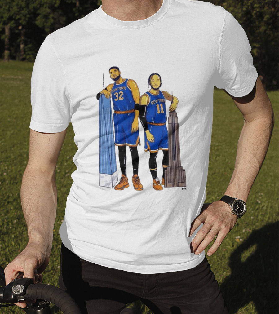 New York Twin Towers Towns Brunson Basketball Player T-Shirt