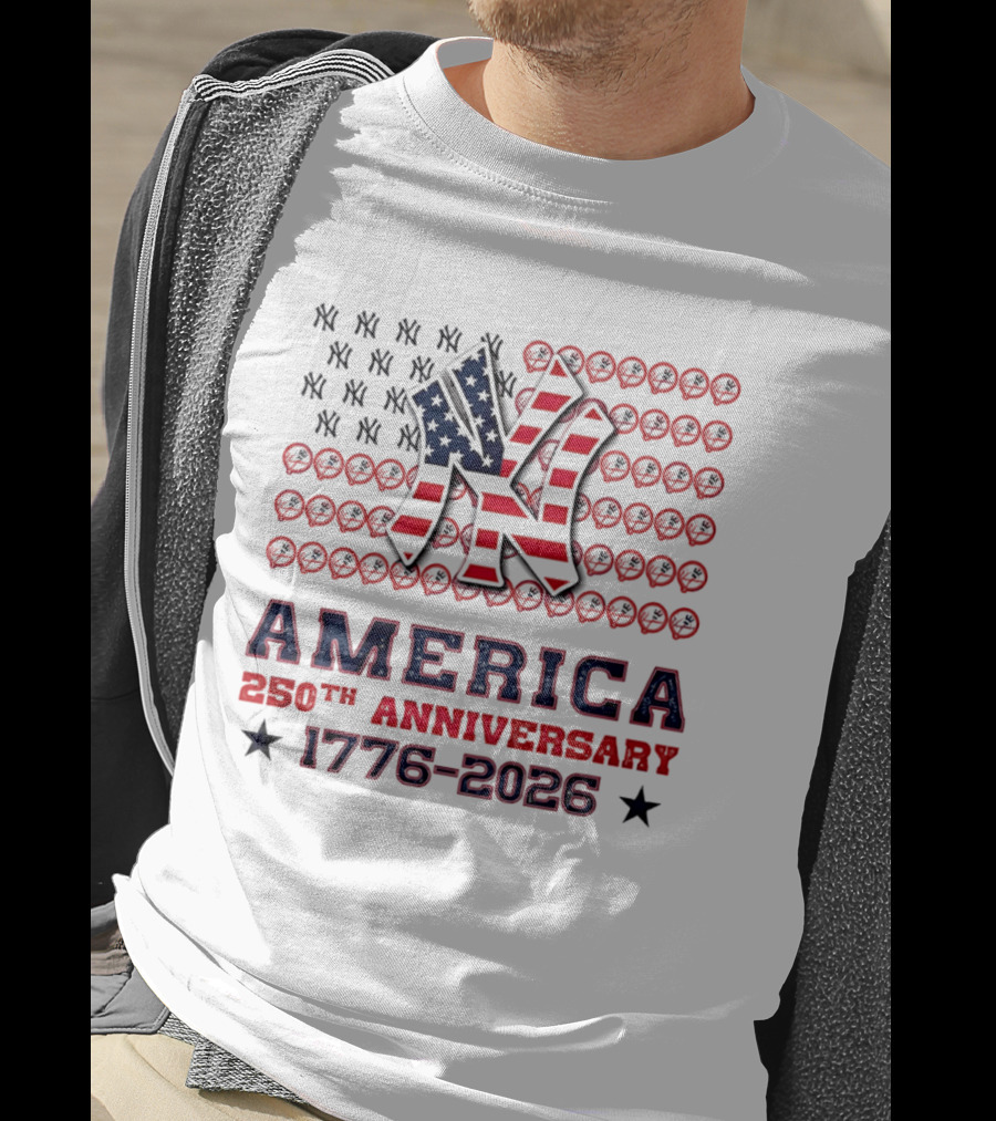 New York Yankees America 250th Anniversary Celebration 1776 2026 T-Shirt