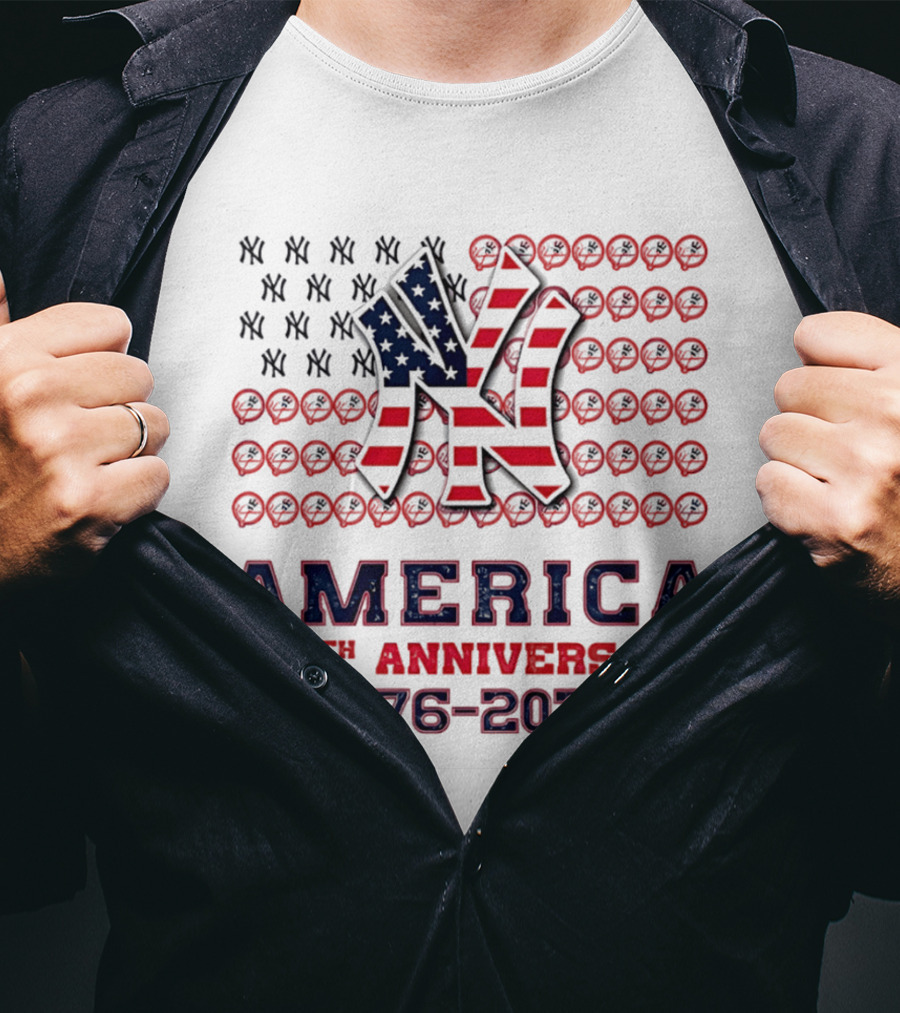 New York Yankees America 250th Anniversary Celebration 1776 2026 T-Shirt