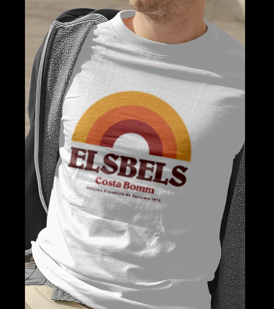 Elsbels Costa Bomm Oficina Española De Turismo 1978 Retro Rainbow T-Shirt