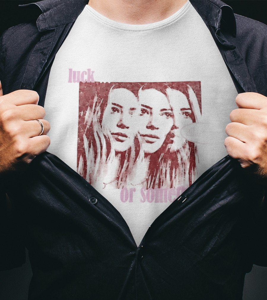 Hilary Duff Faces Luck Or Something T-Shirt