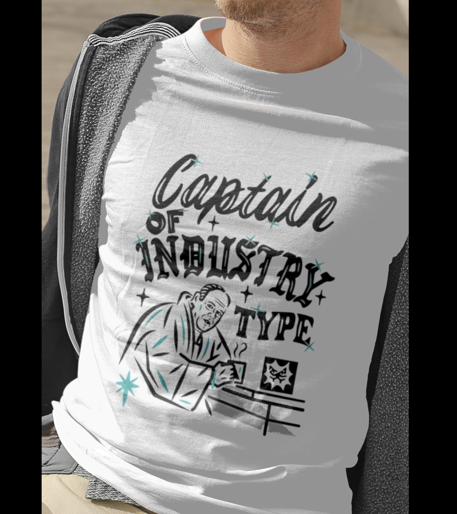 Captain Of Industry Type Tony Soprano Coffee Mafia T-Shirt