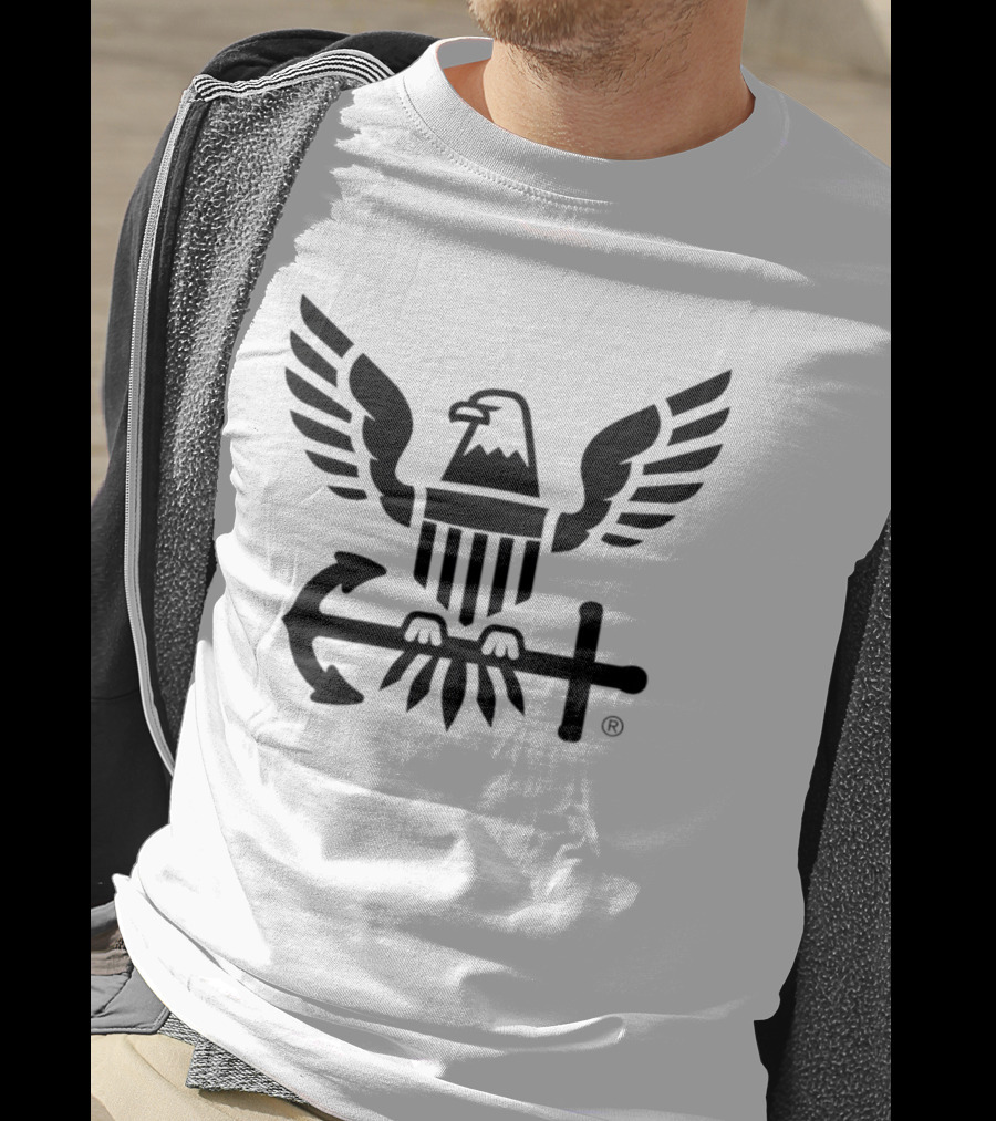 US Navy Anchors Aweigh Eagle Anchor T-Shirt