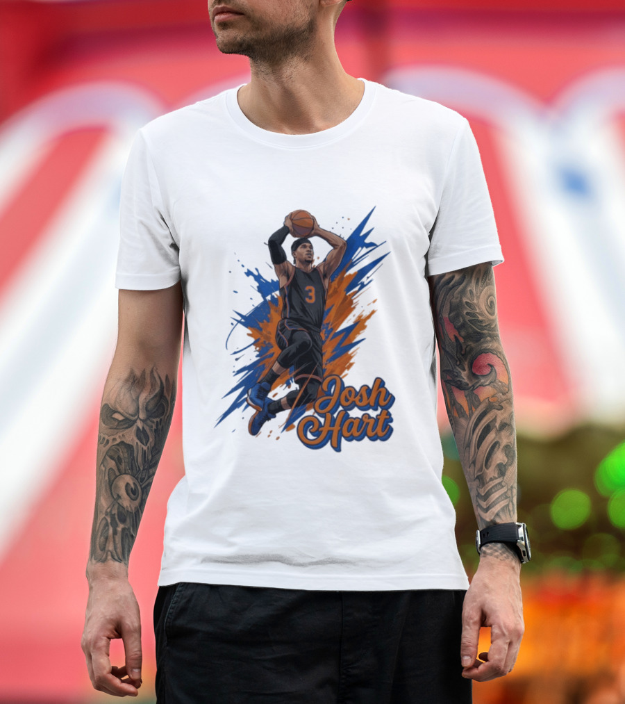 Josh Hart New York Knicks Basketball Number 3 T-Shirt